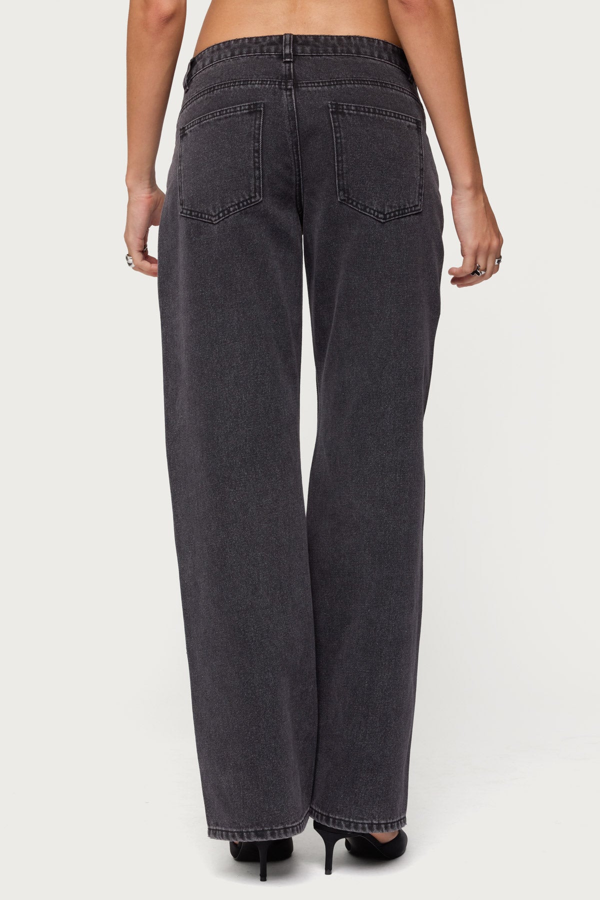 Rossa Beaded Low Rise Baggy Jeans - Image 6