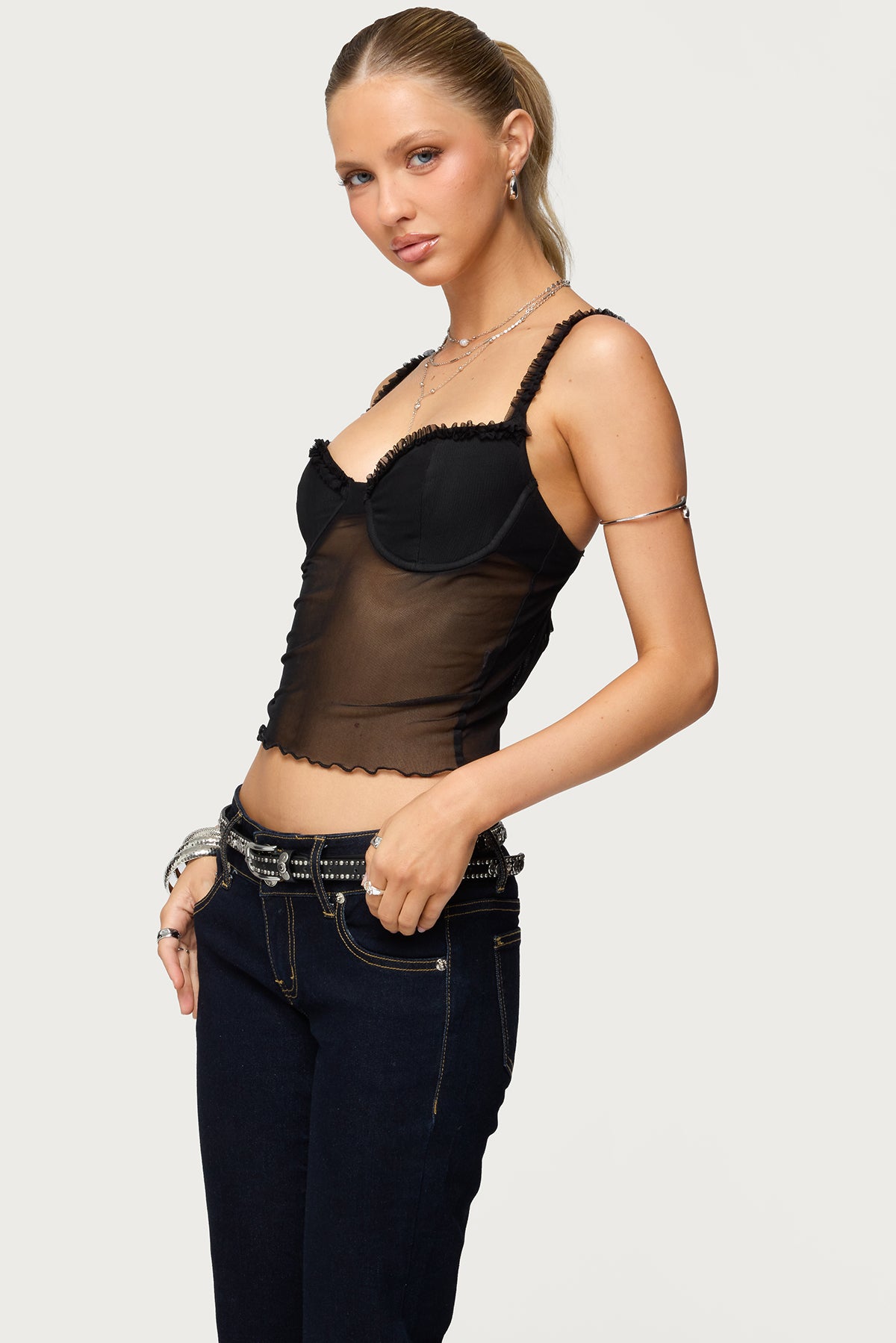 Mercy Sheer Mesh Bra Top - Image 3