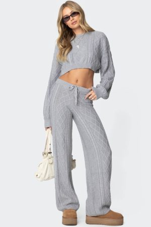 Kasey Cable Knit Pants