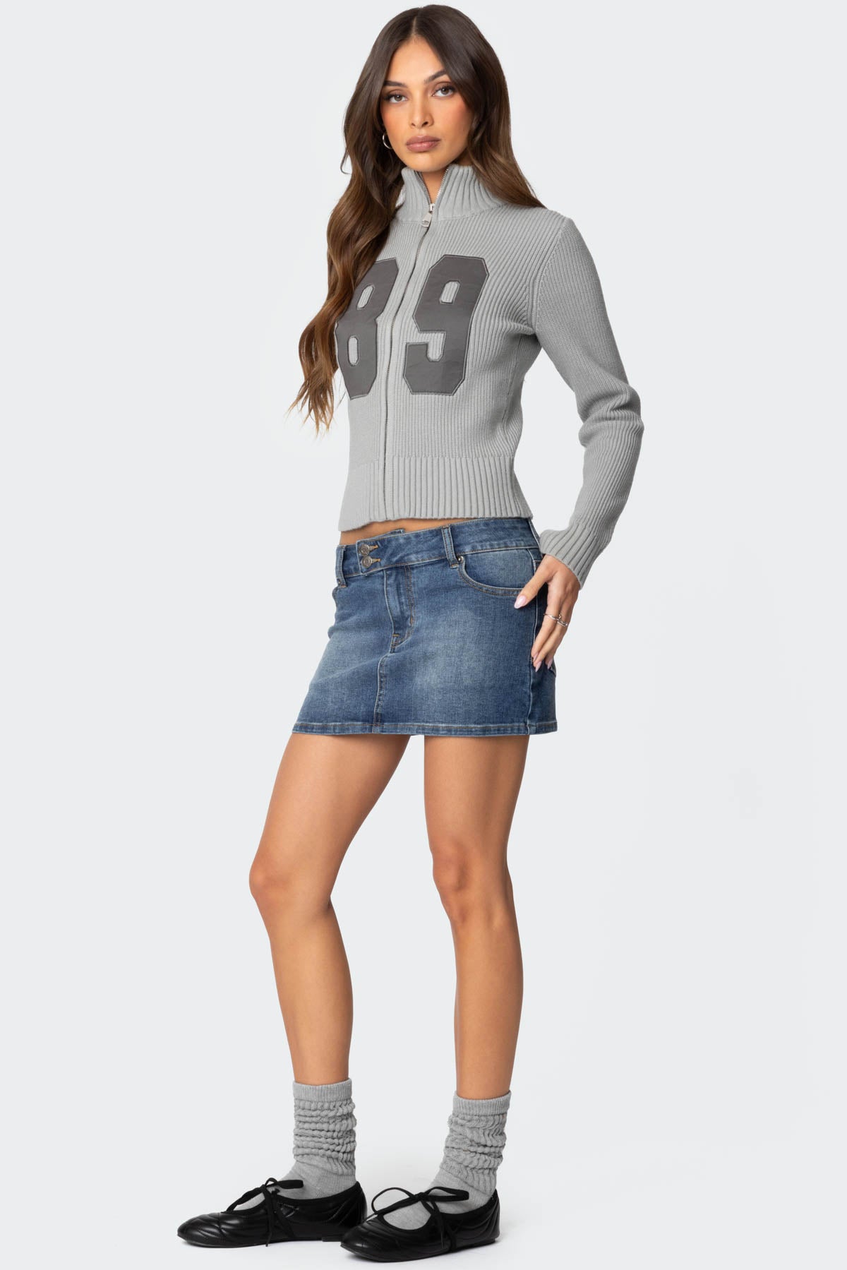 Eryn Denim Mini Skirt - Image 4