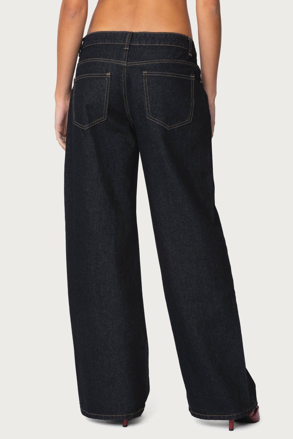 Raelynn Washed Low Rise Baggy Jeans - Image 5