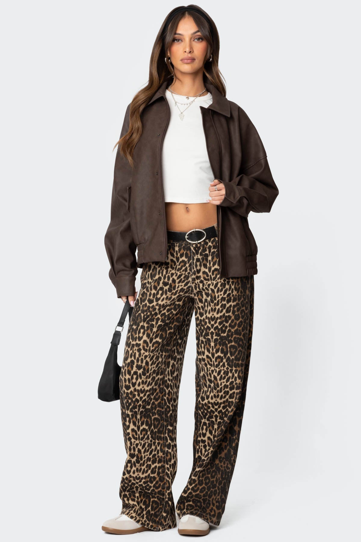 Mori Oversized Faux Leather Jacket - Image 2