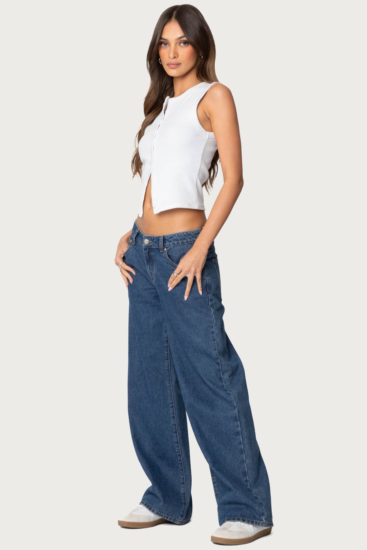 Raelynn Washed Low Rise Baggy Jeans - Image 3