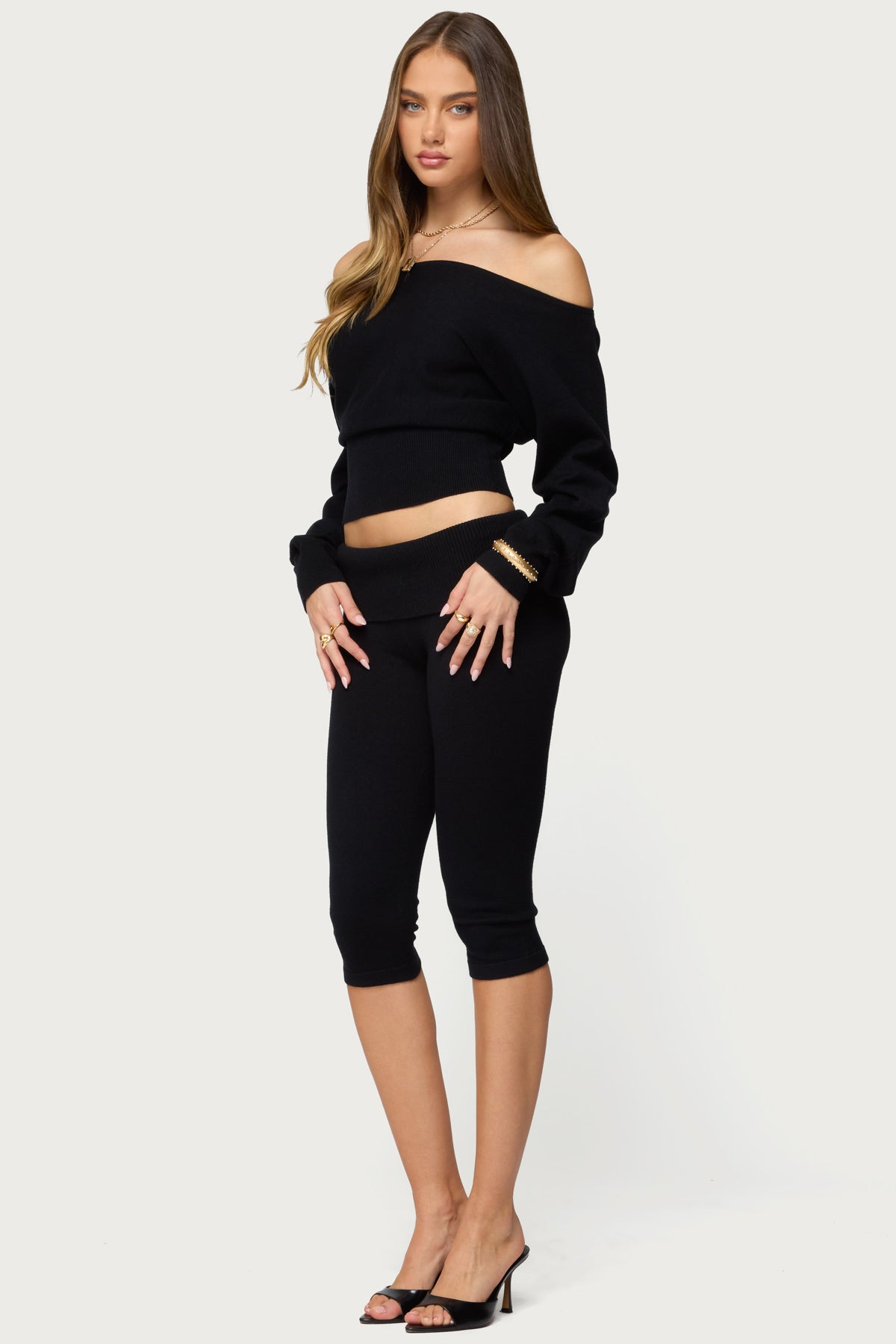 Skyla Knit Capri Pants - Image 3