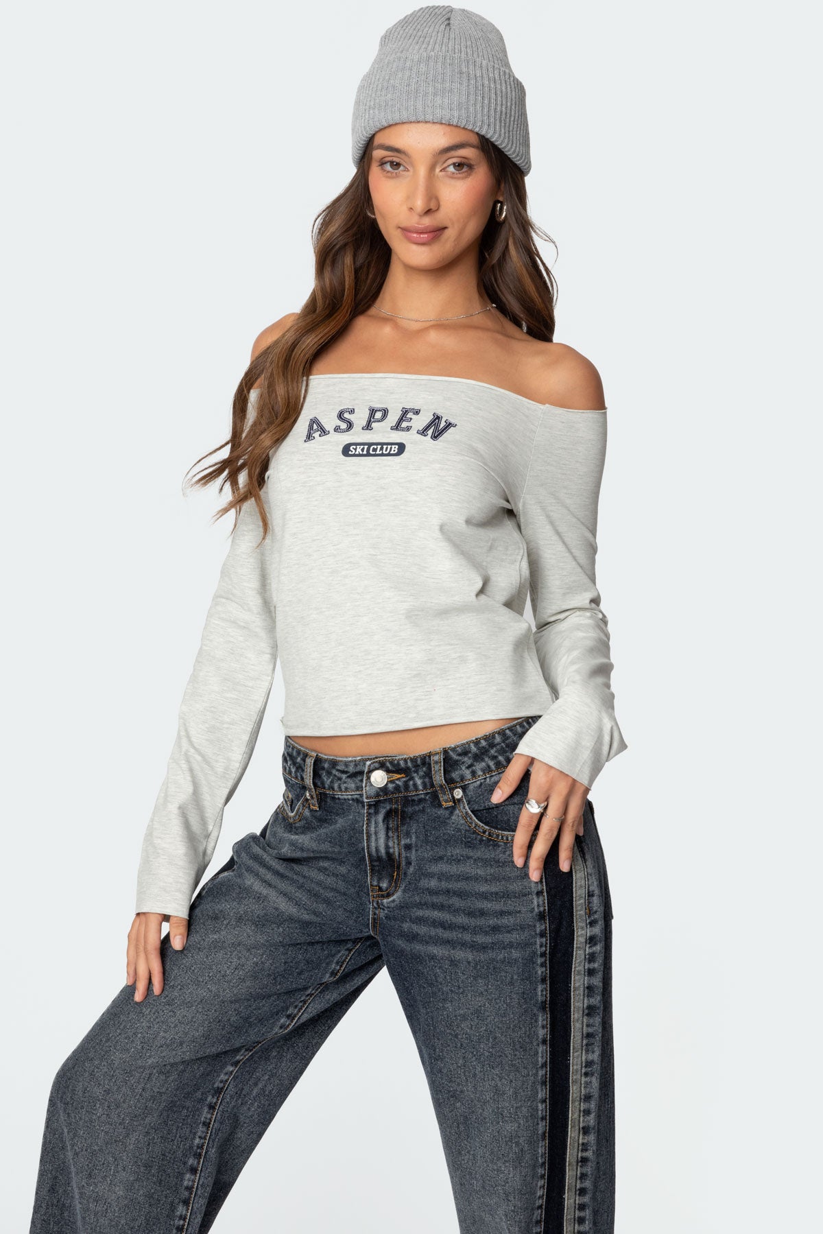 Aspen Ski Club Off Shoulder Top - Image 4