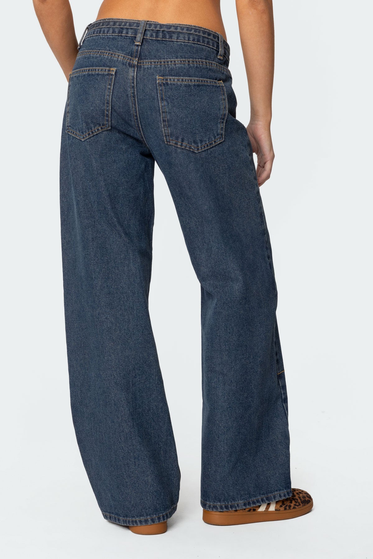 Funky Stitch Low Rise Baggy Jeans - Image 5