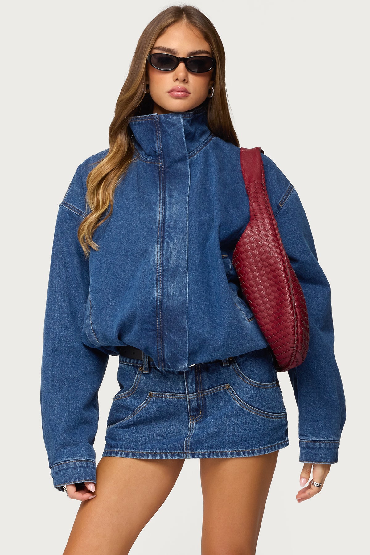 Hilary Oversized Denim Coat - Image 3