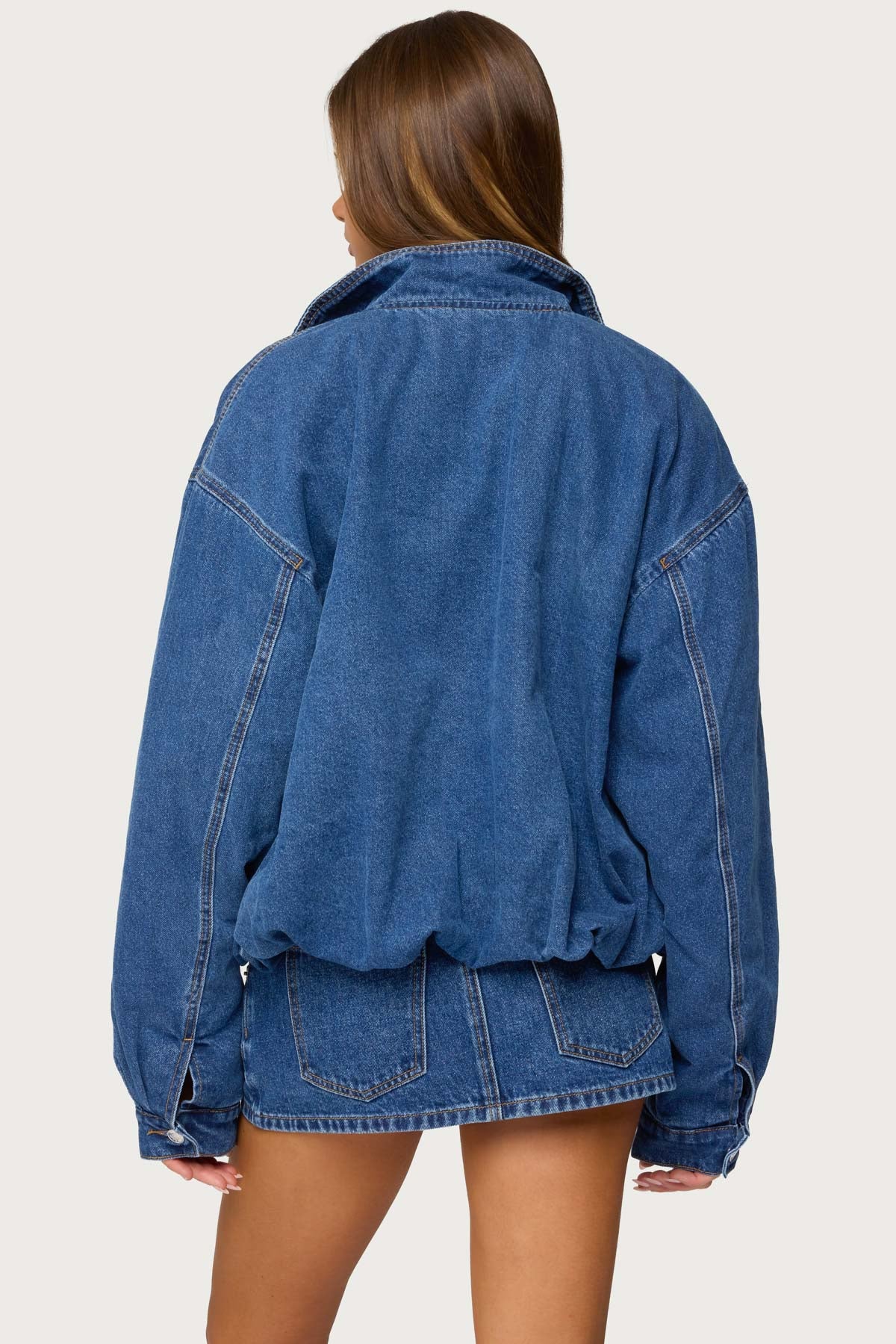 Hilary Oversized Denim Coat - Image 6