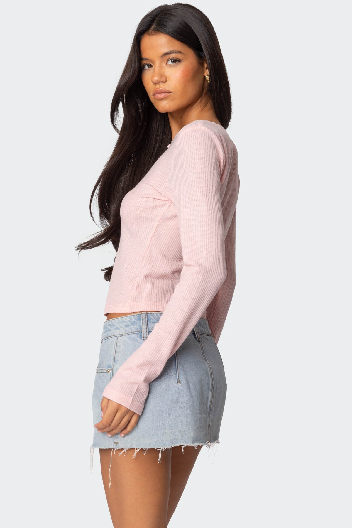 Rosemarie Lacey Waffle Top - Image 5