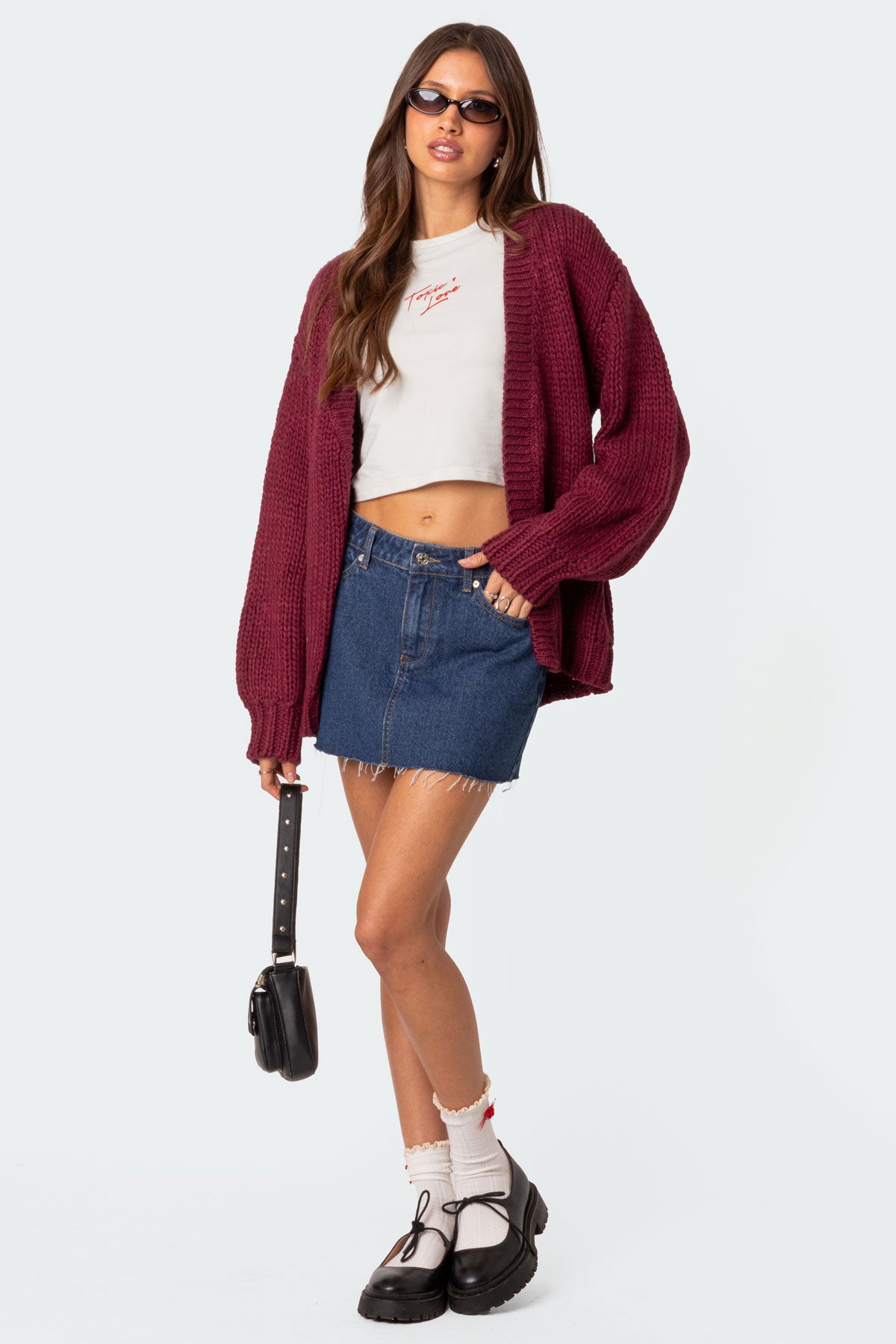 Anina Oversized Knit Cardigan - Image 2