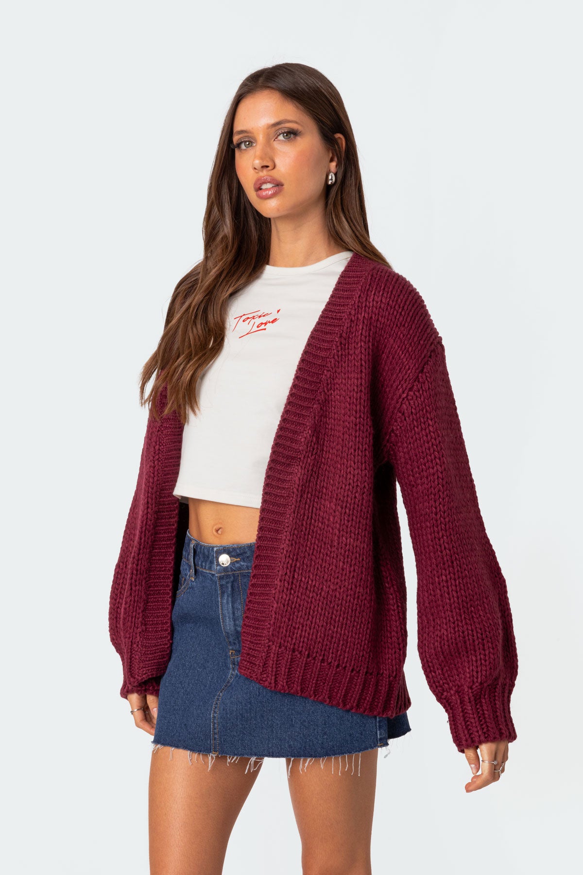 Anina Oversized Knit Cardigan - Image 3