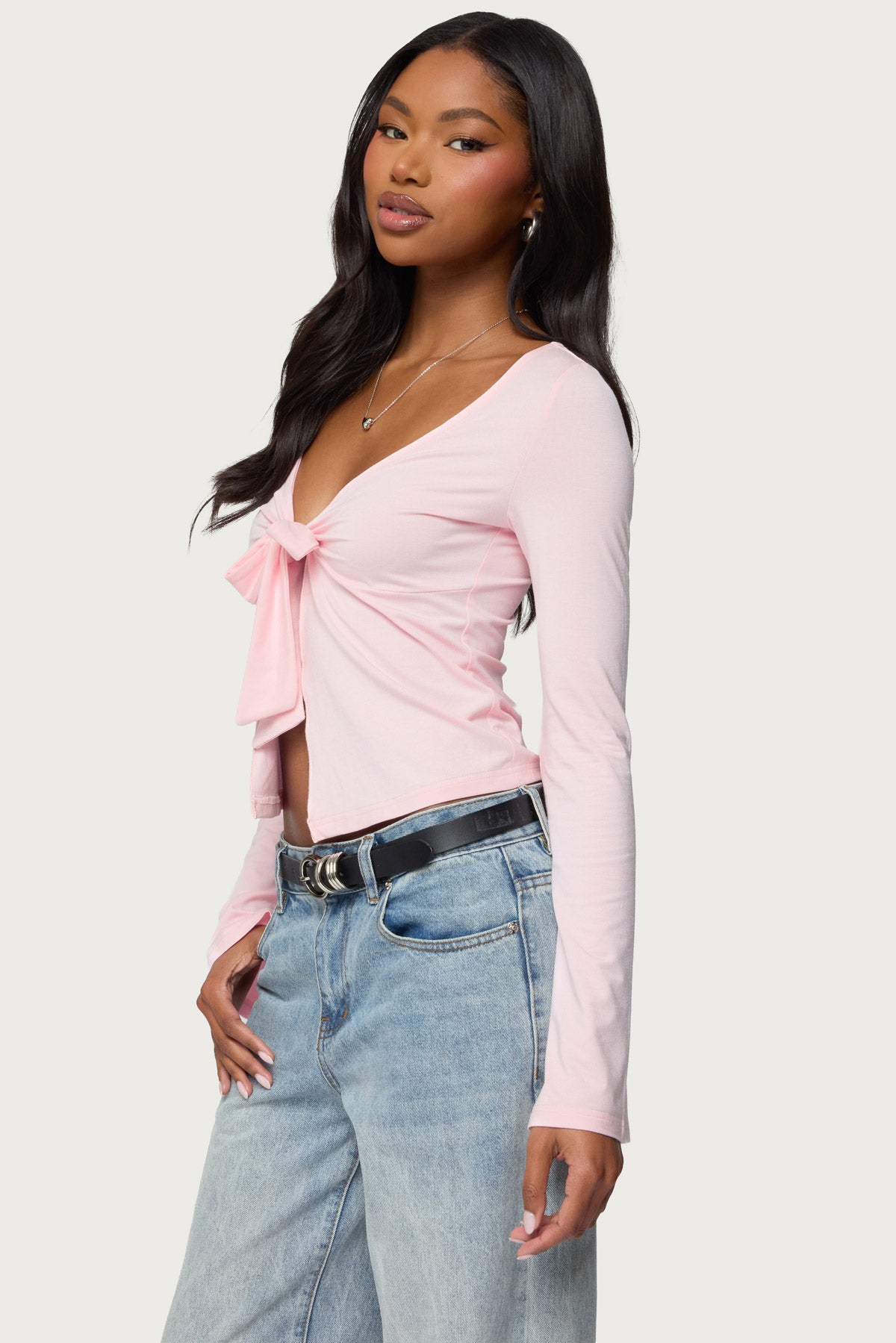 Scarlette Tie Front Top - Image 3
