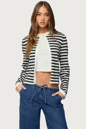 Jenie Split Front Knit Cardigan
