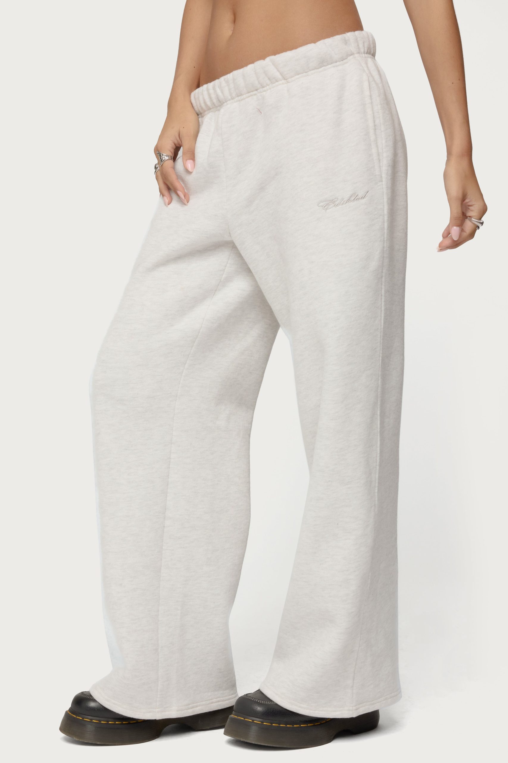 Basic Girl Wide Leg Edikted Sweatpants - Image 4