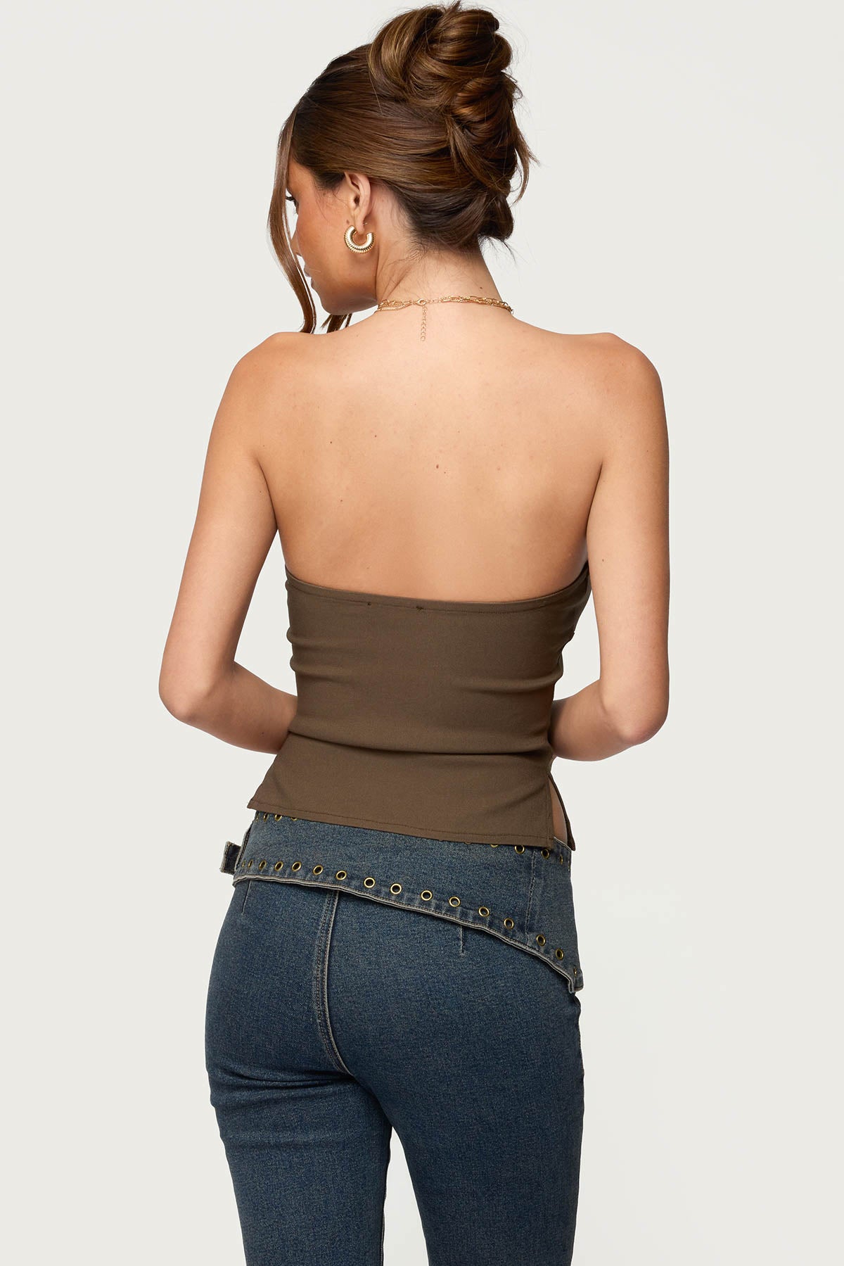 Sade Strapless Side Slit Top - Image 5