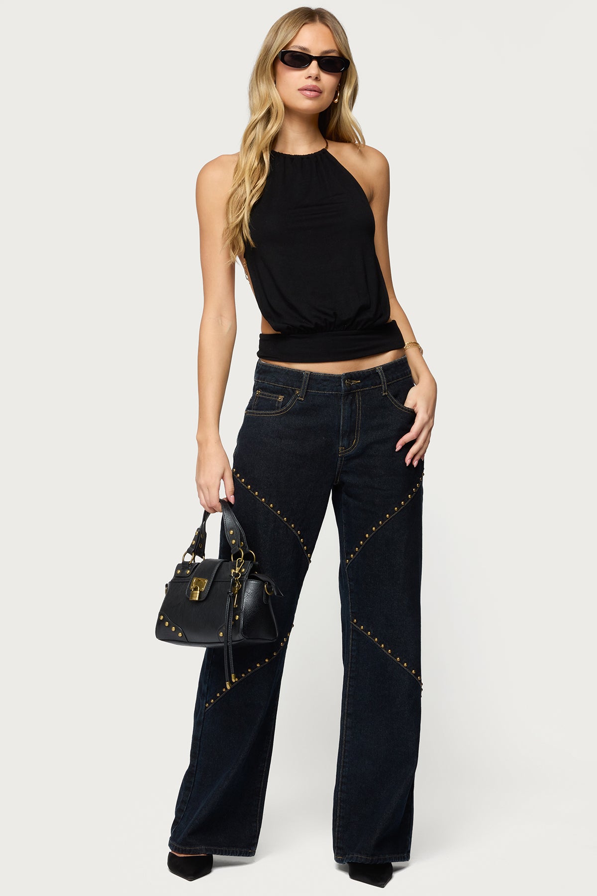 Damarey Chain Backless Halter Top - Image 5