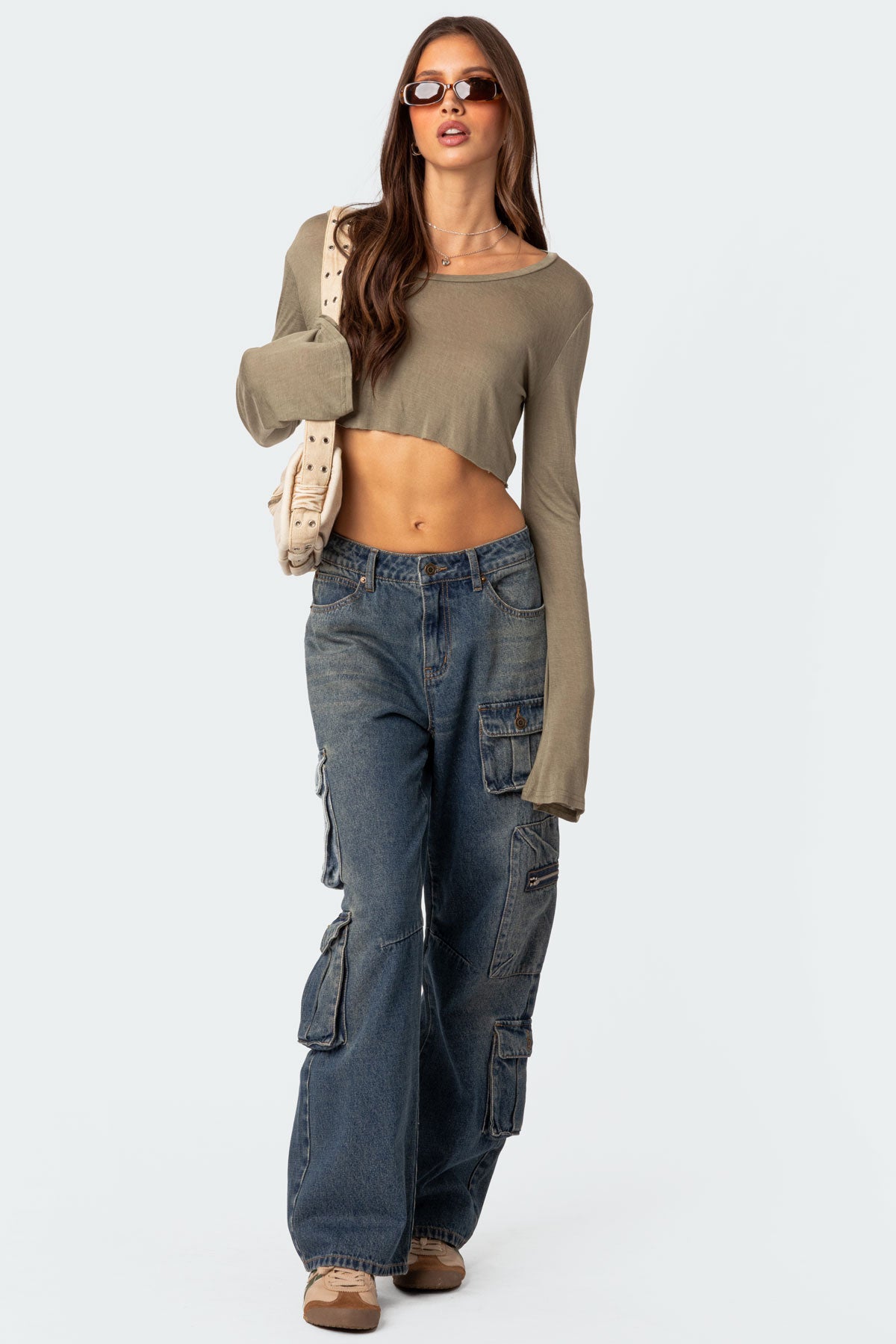 Adana Low Rise Baggy Cargo Jeans - Image 5