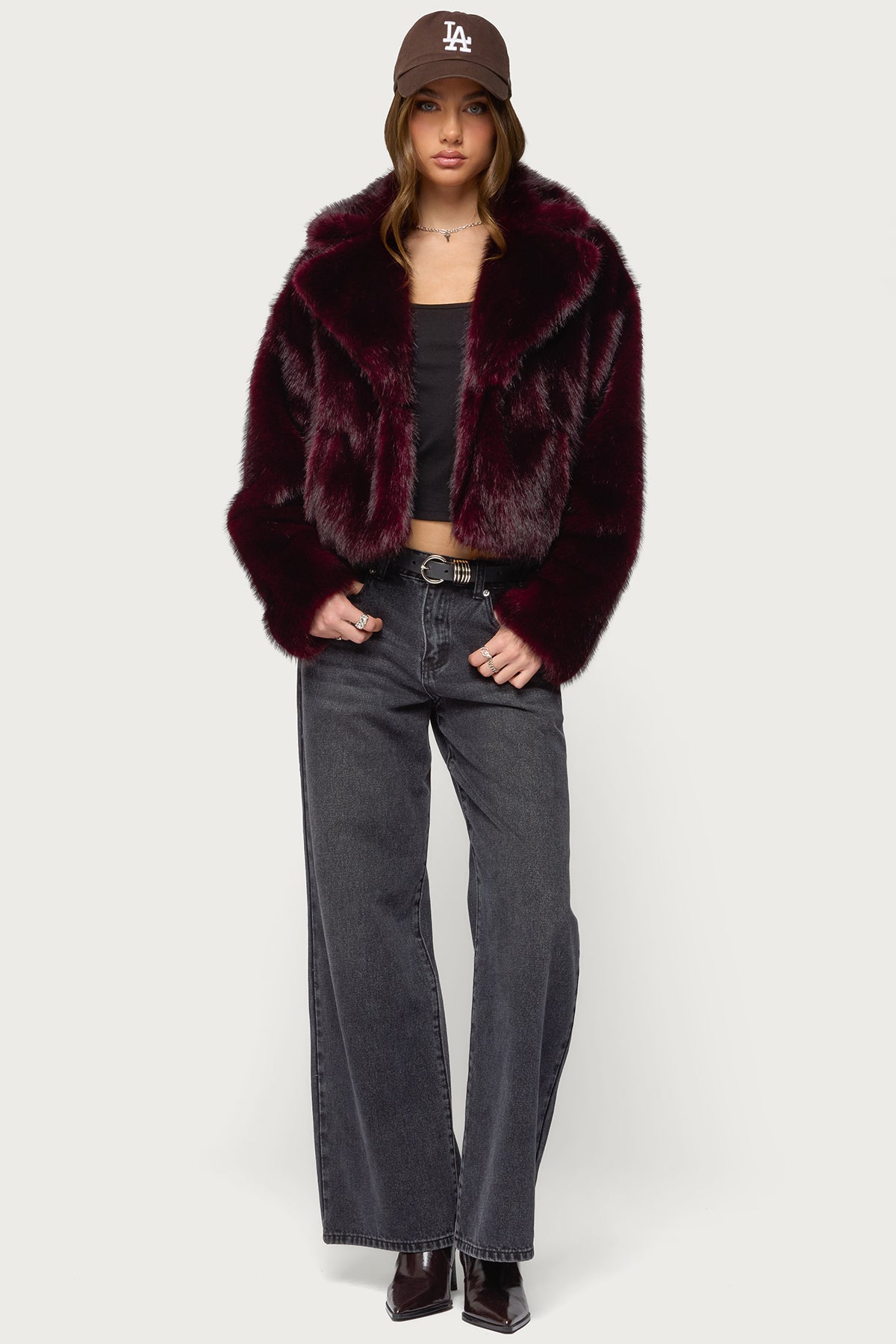 Kamilah Oversized Faux Fur Coat - Image 5