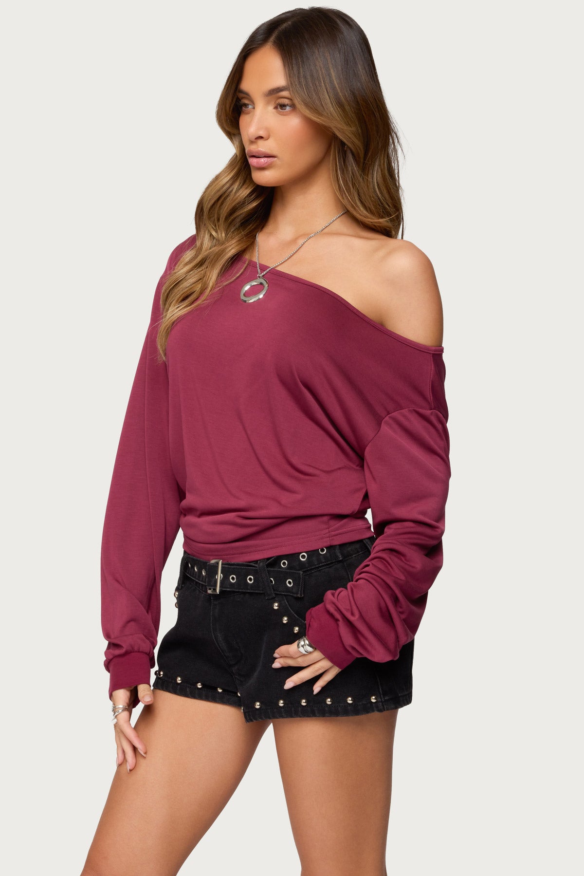 Nannie Off Shoulder Oversized Top - Image 3