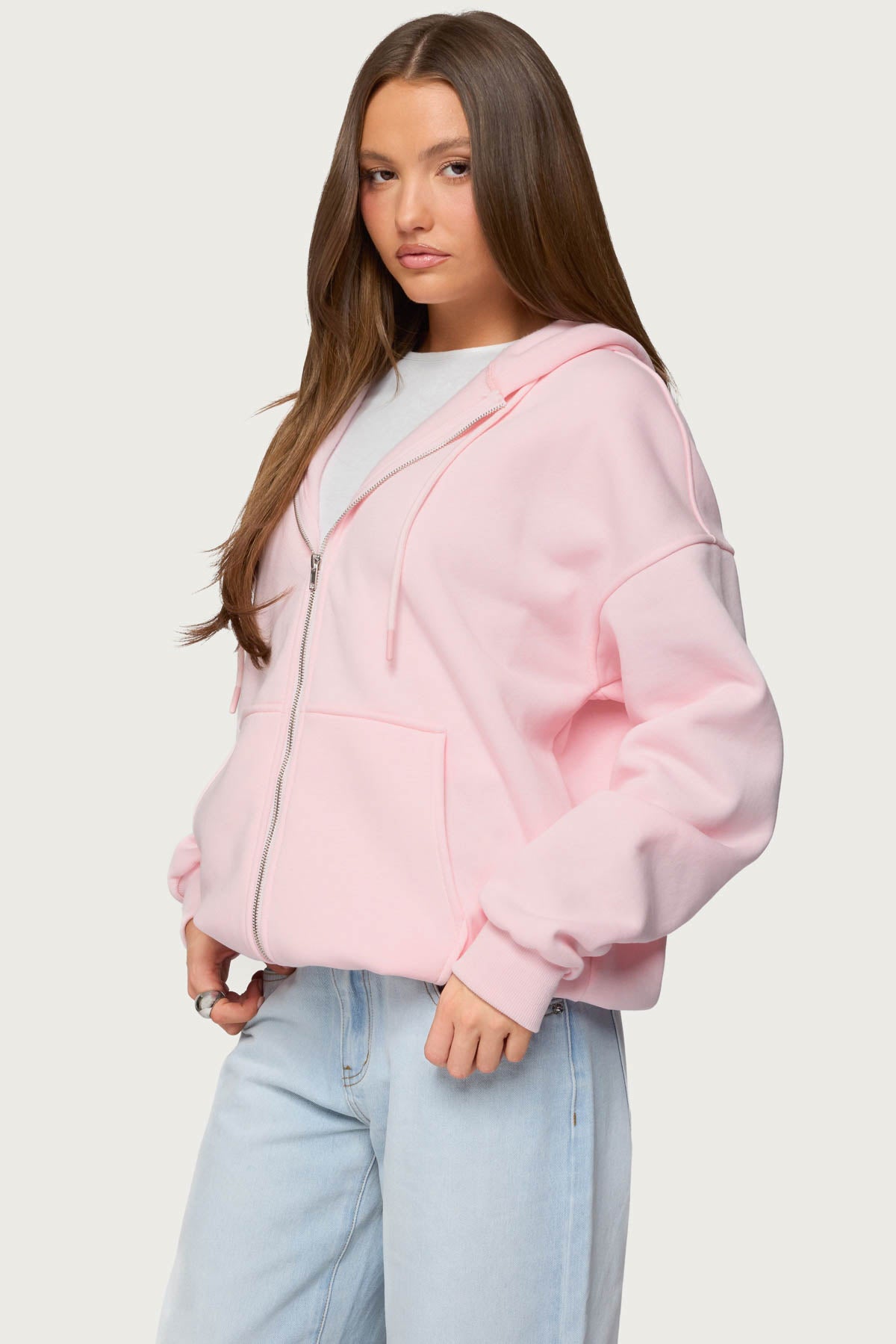 Rocia Oversized Zip Up Hoodie - Image 3