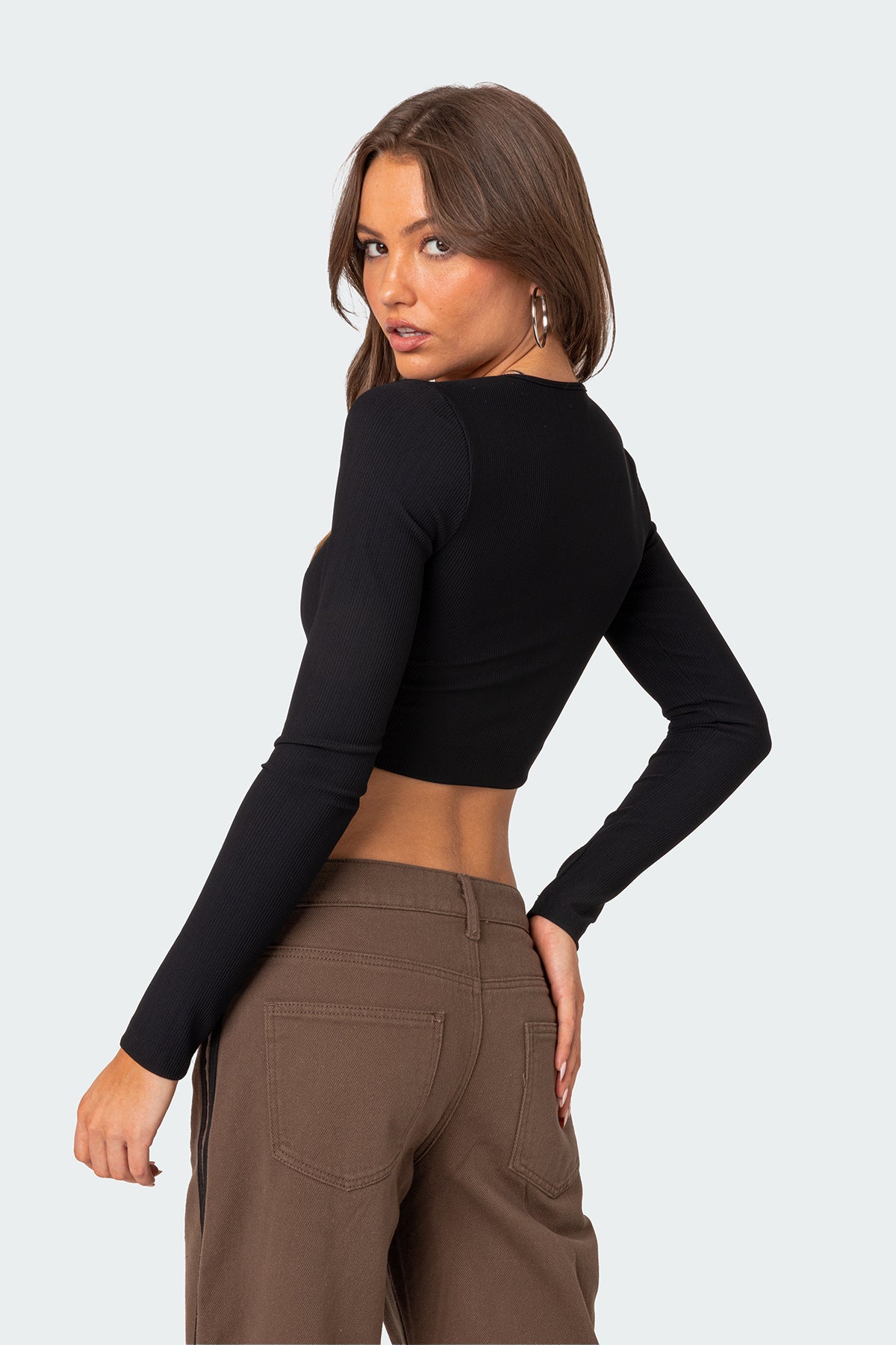Milady Ribbed Crop Top - Image 4