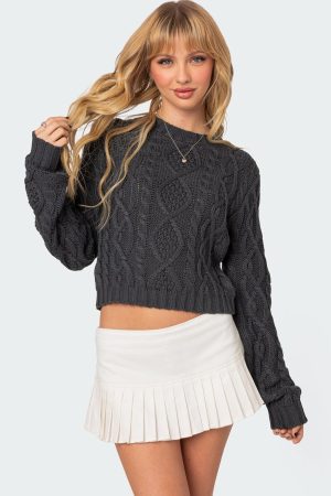 Poppy Cable Knit Sweater