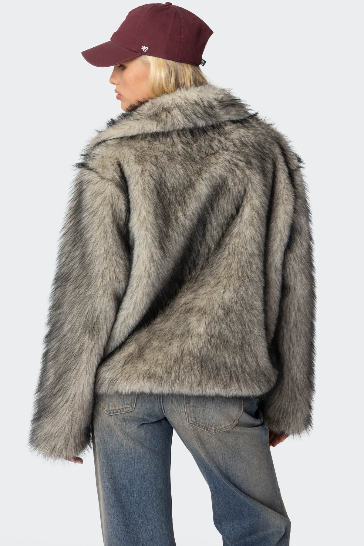 Mob Wife Faux Fur Jacket - Image 6