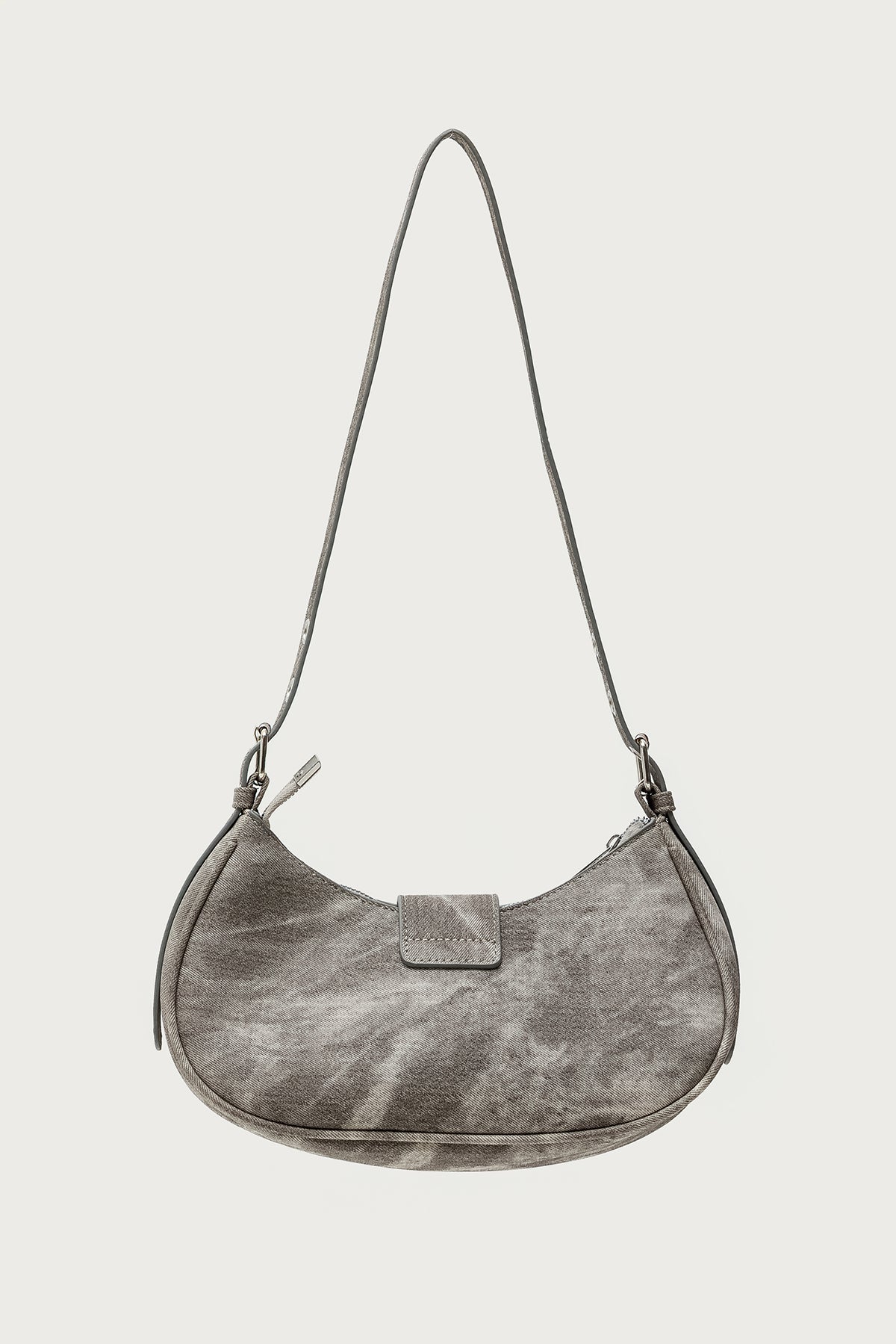 Washed Faux Leather Buckle Bag - Image 3