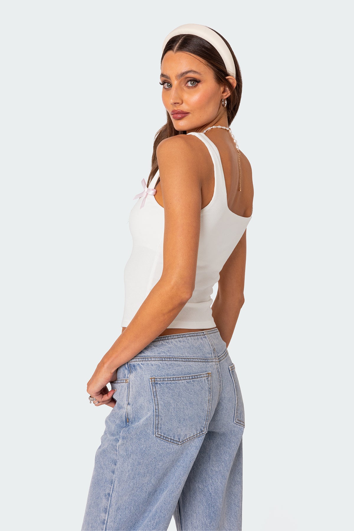 Lola Ribbed Tank Top - Image 5