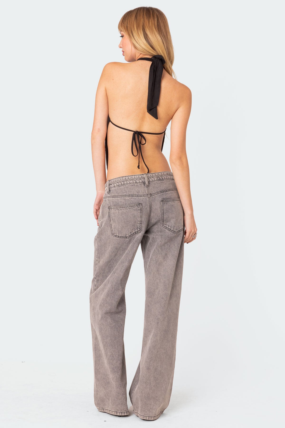 Clara Open Back Halter Top - Image 2