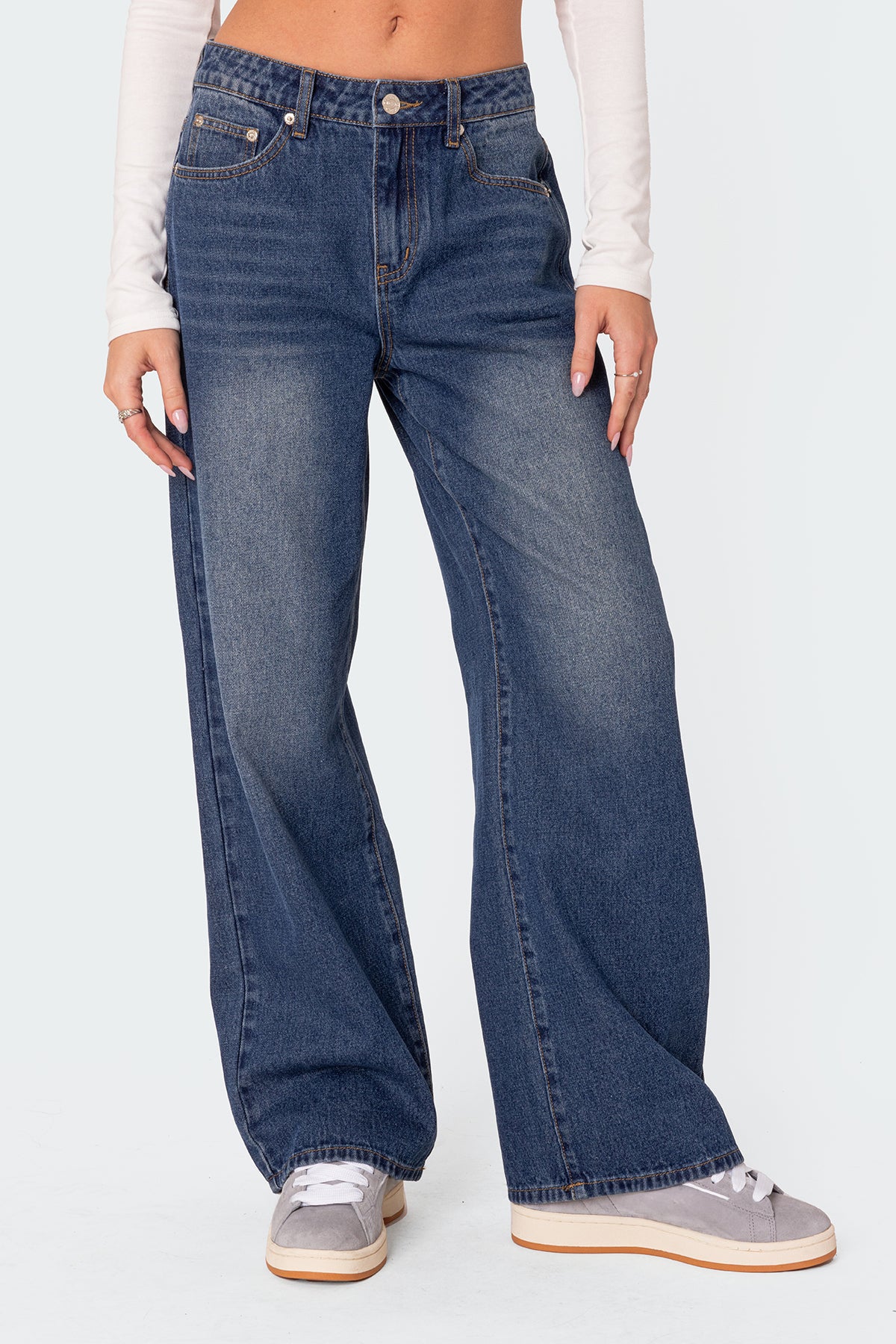 Karie Mid Rise Baggy Jeans - Image 2