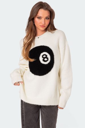 8 Ball Oversized Chunky Knit Sweater