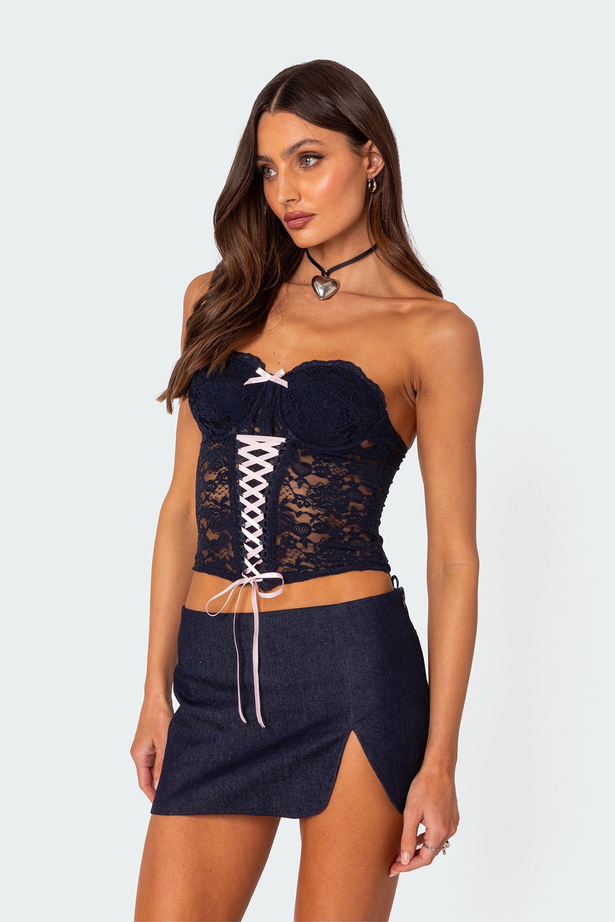 Cinch Sheer Lace Corset - Image 3