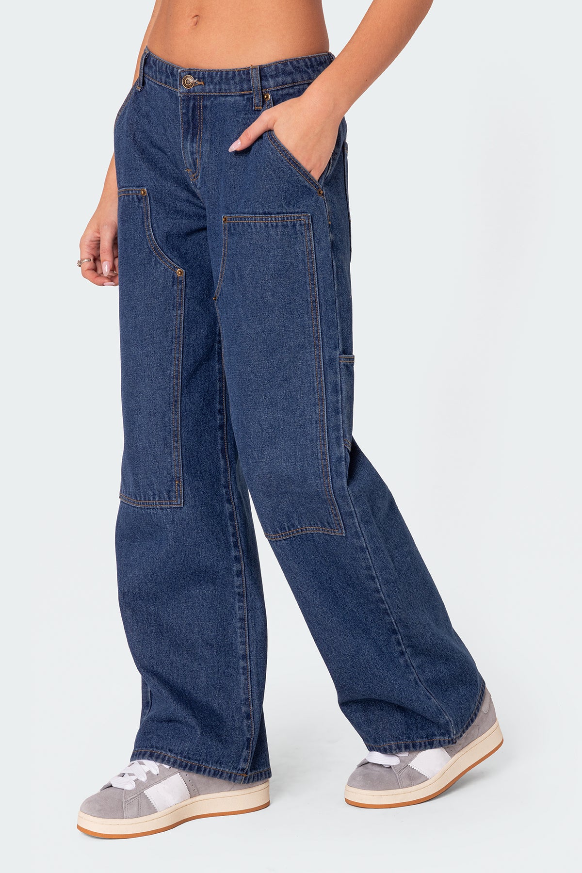 Ayla Low Rise Baggy Carpenter Jeans - Image 2
