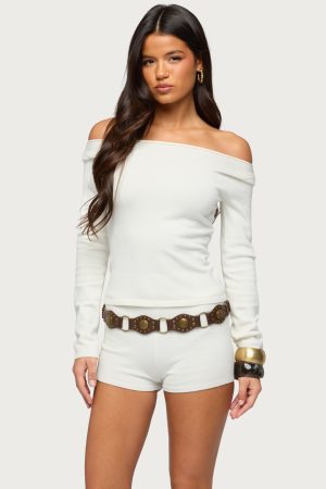 Arianna Off Shoulder Sweater