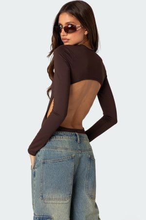 Neta Back Cut Out Bodysuit