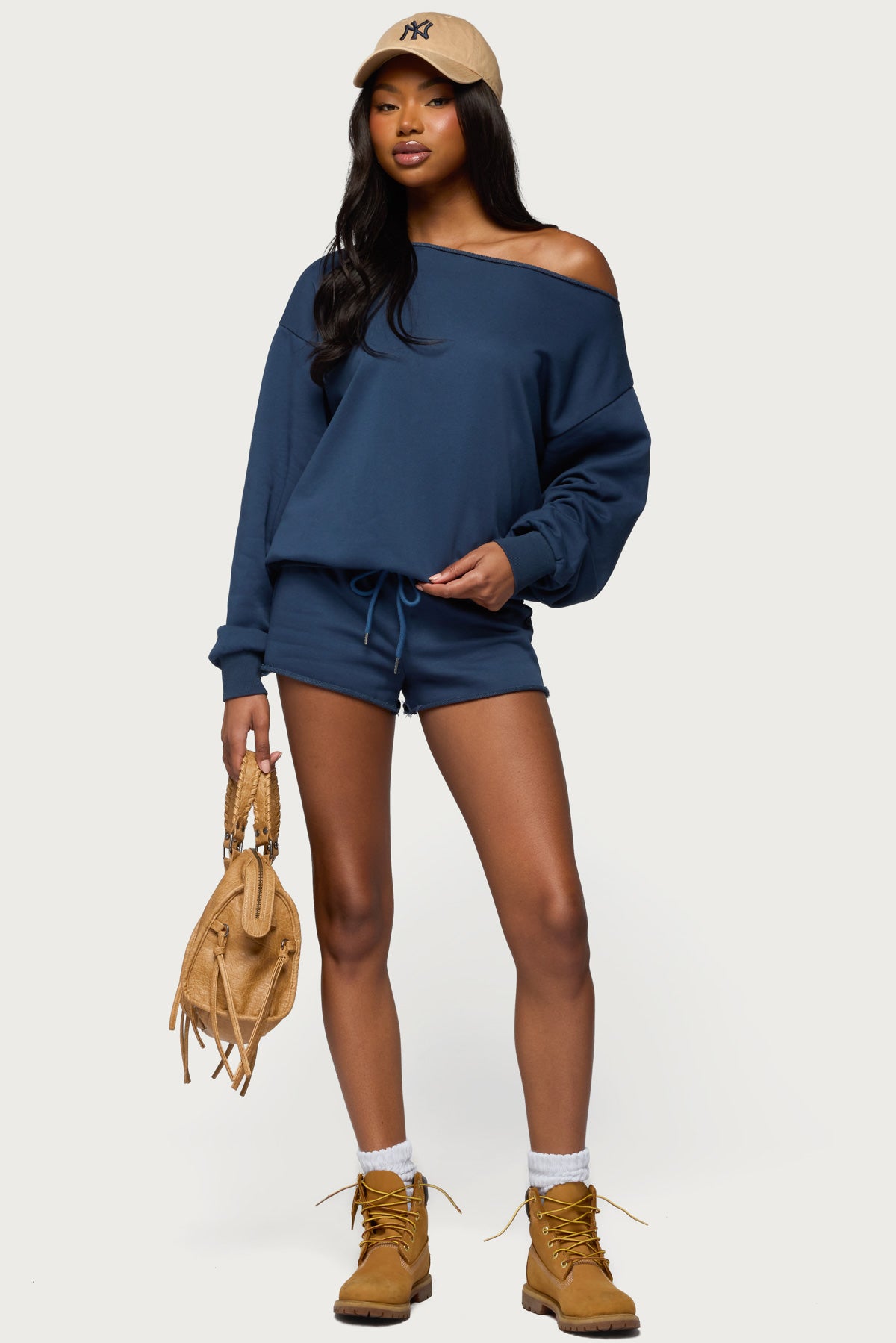 Juana Off Shoulder Lightweight Sweatshirt - Image 3