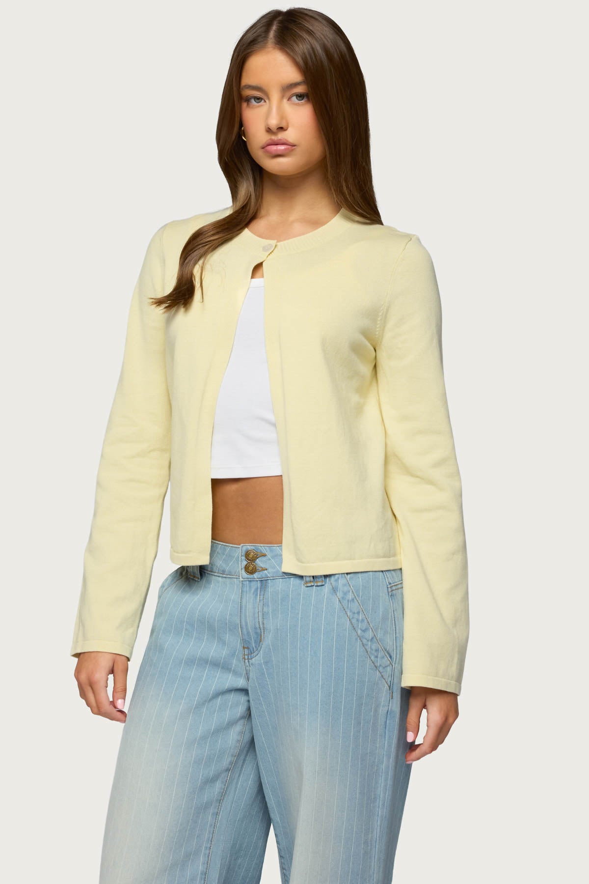 Jenie Split Front Knit Cardigan - Image 2