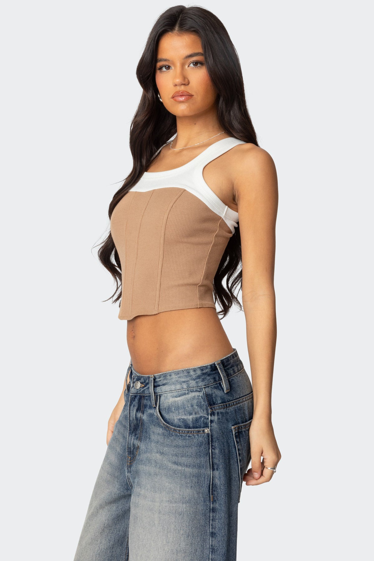 Ila Contrast Layered Corset - Image 2