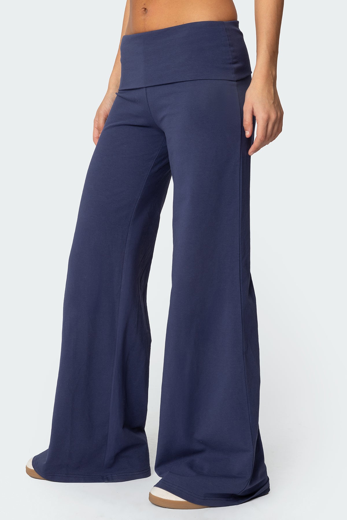 Wide Leg Foldover Pants - Image 3
