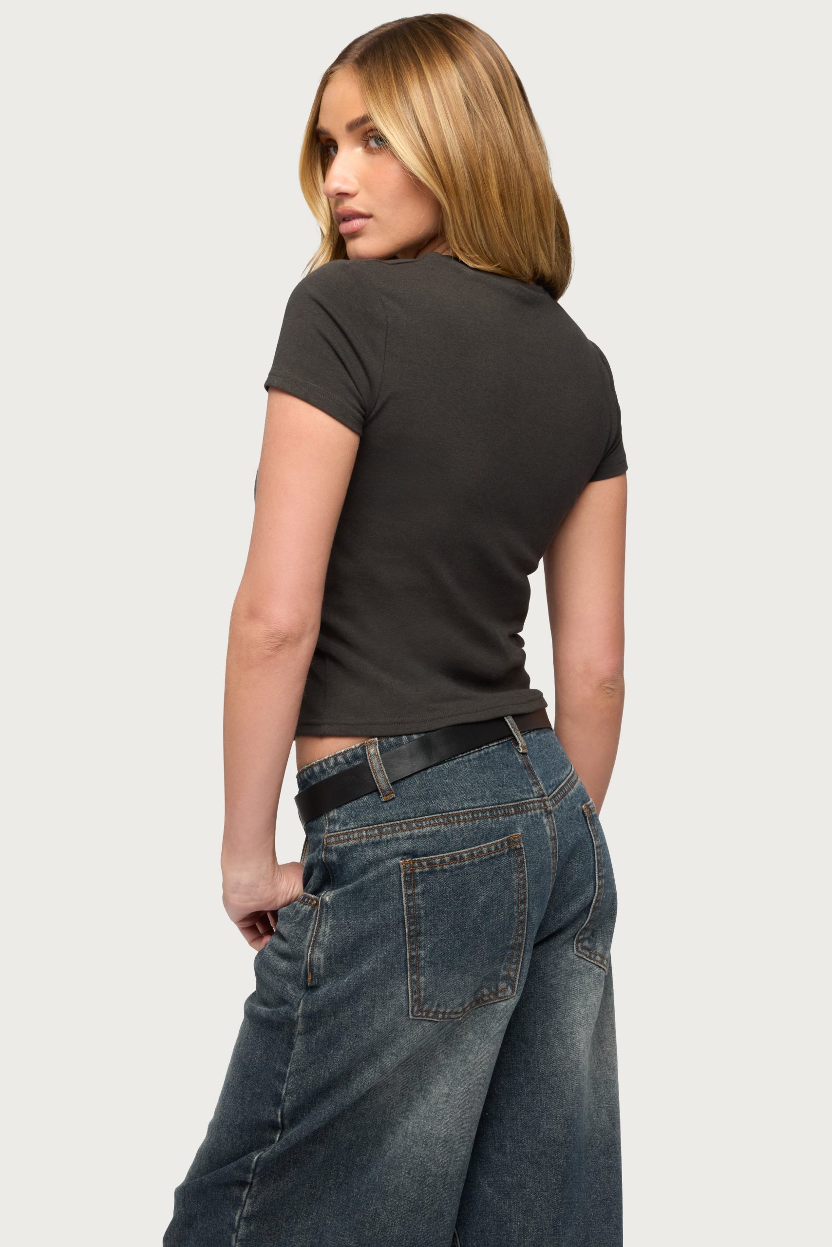 Aitana Grommet Stud T Shirt - Image 4