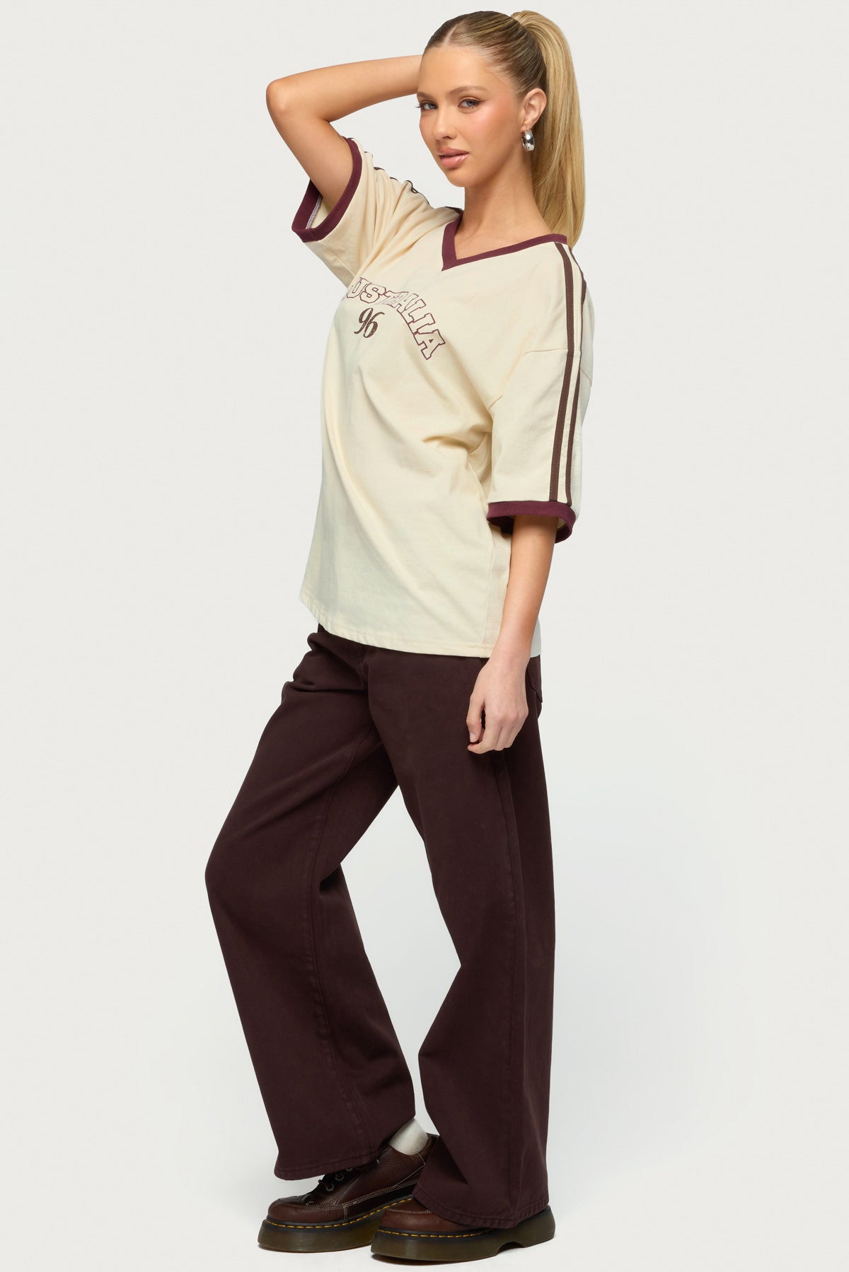 Australia 96 Contrast Oversized T Shirt - Image 4