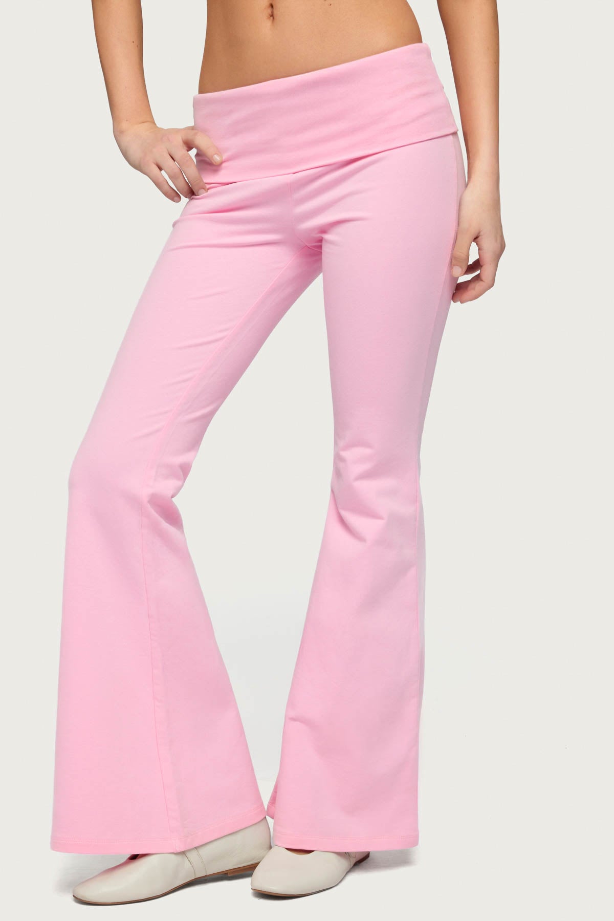 Petite Naomi Foldover Flared Leggings - Image 2