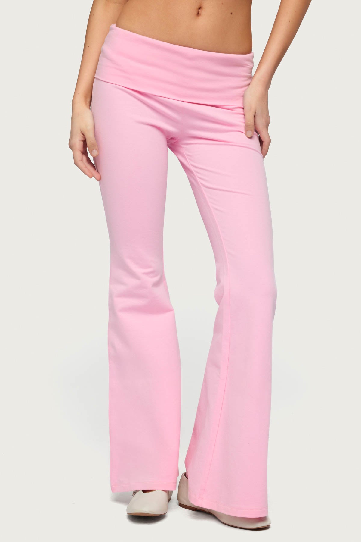 Petite Naomi Foldover Flared Leggings - Image 3
