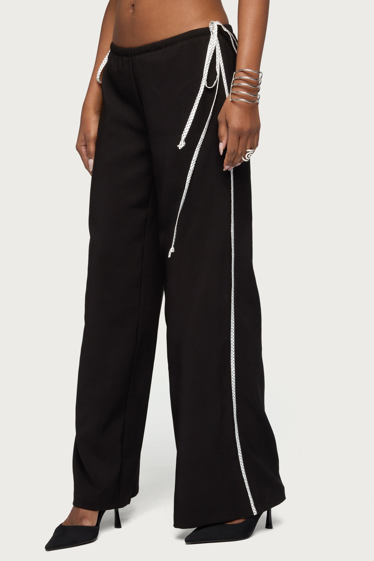 Mikah Dotted Ribbon Wide Leg Pants - Image 3