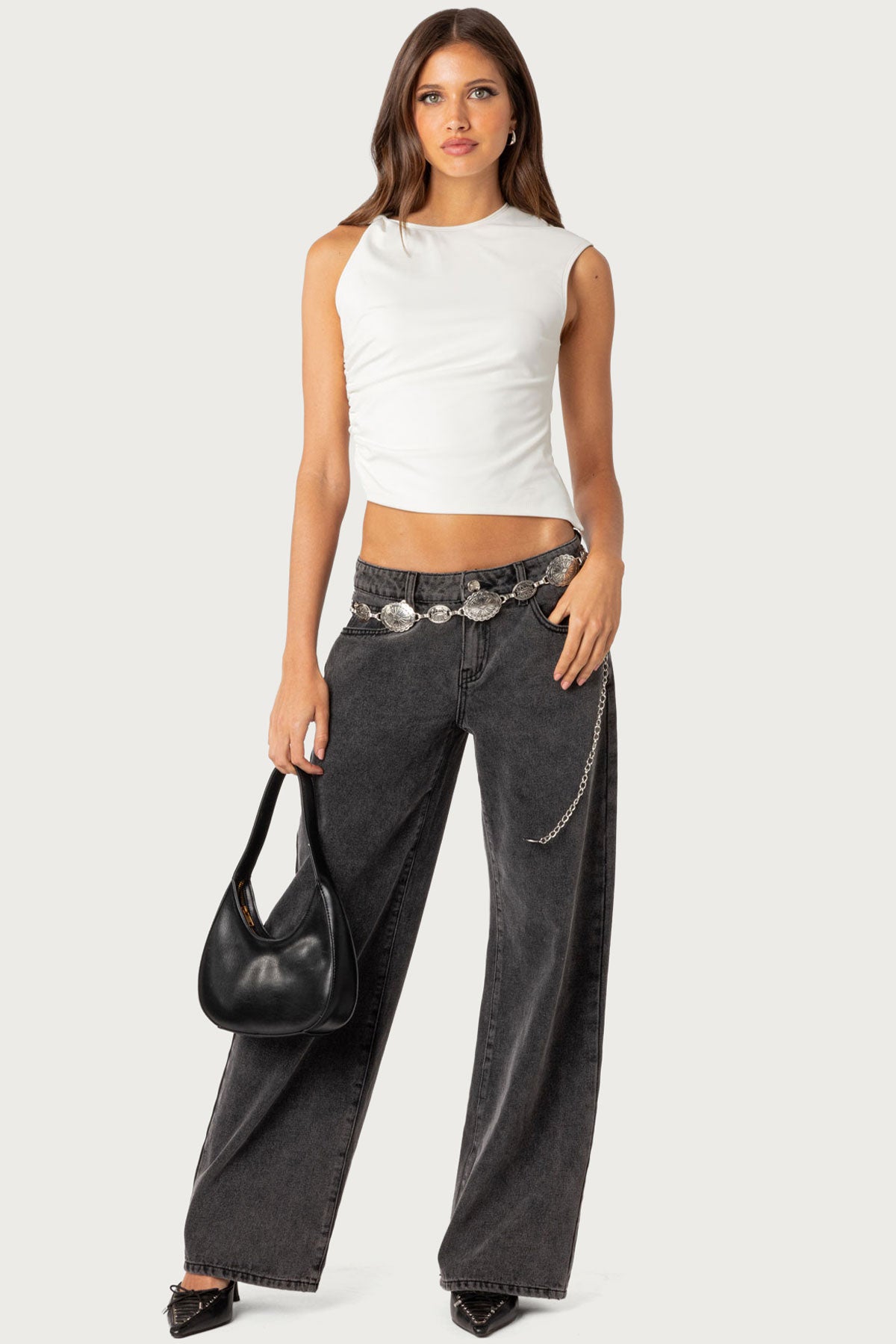 Raelynn Washed Low Rise Baggy Jeans - Image 5