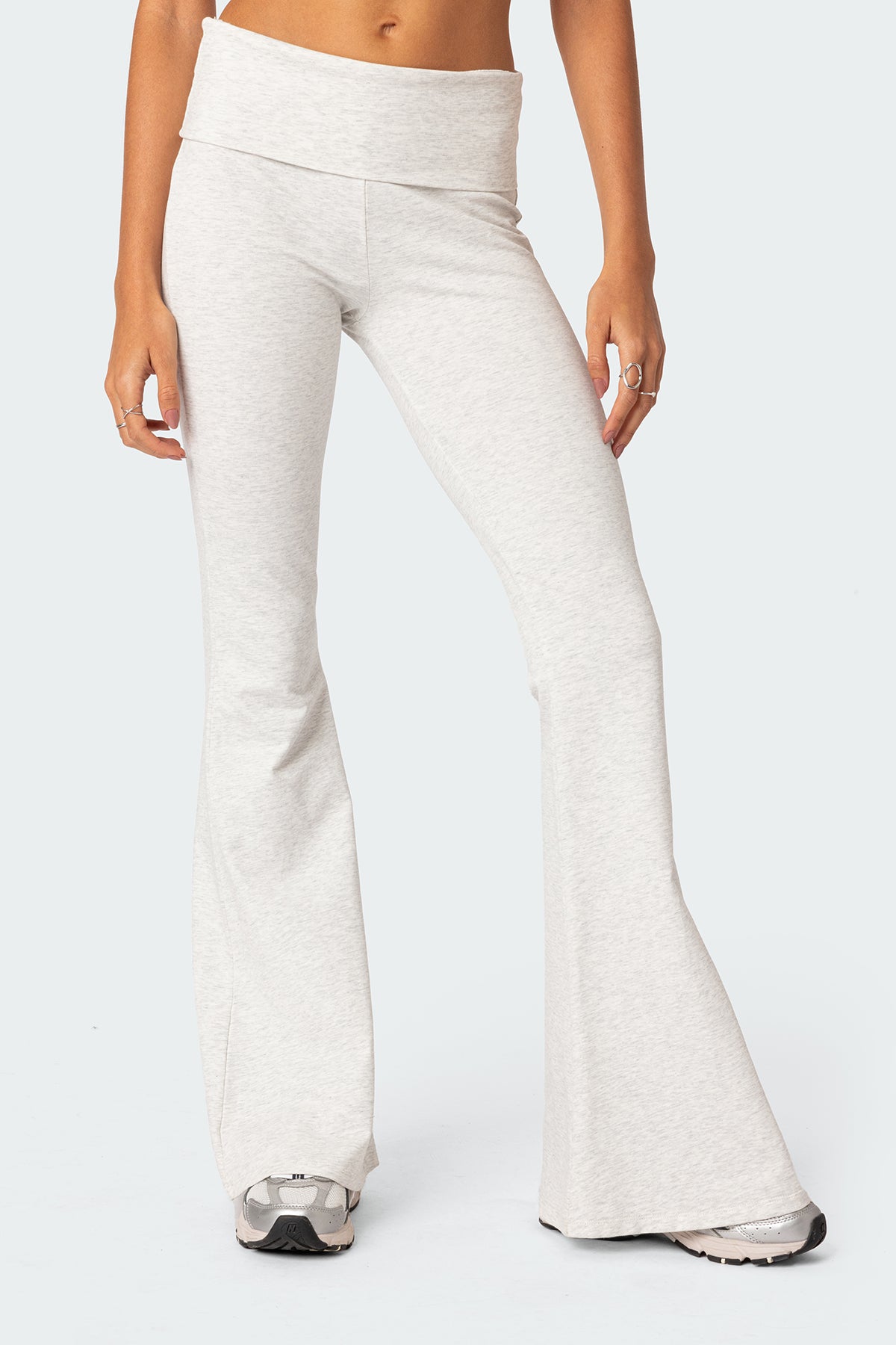 Naomi Foldover Flared Leggings - Image 2