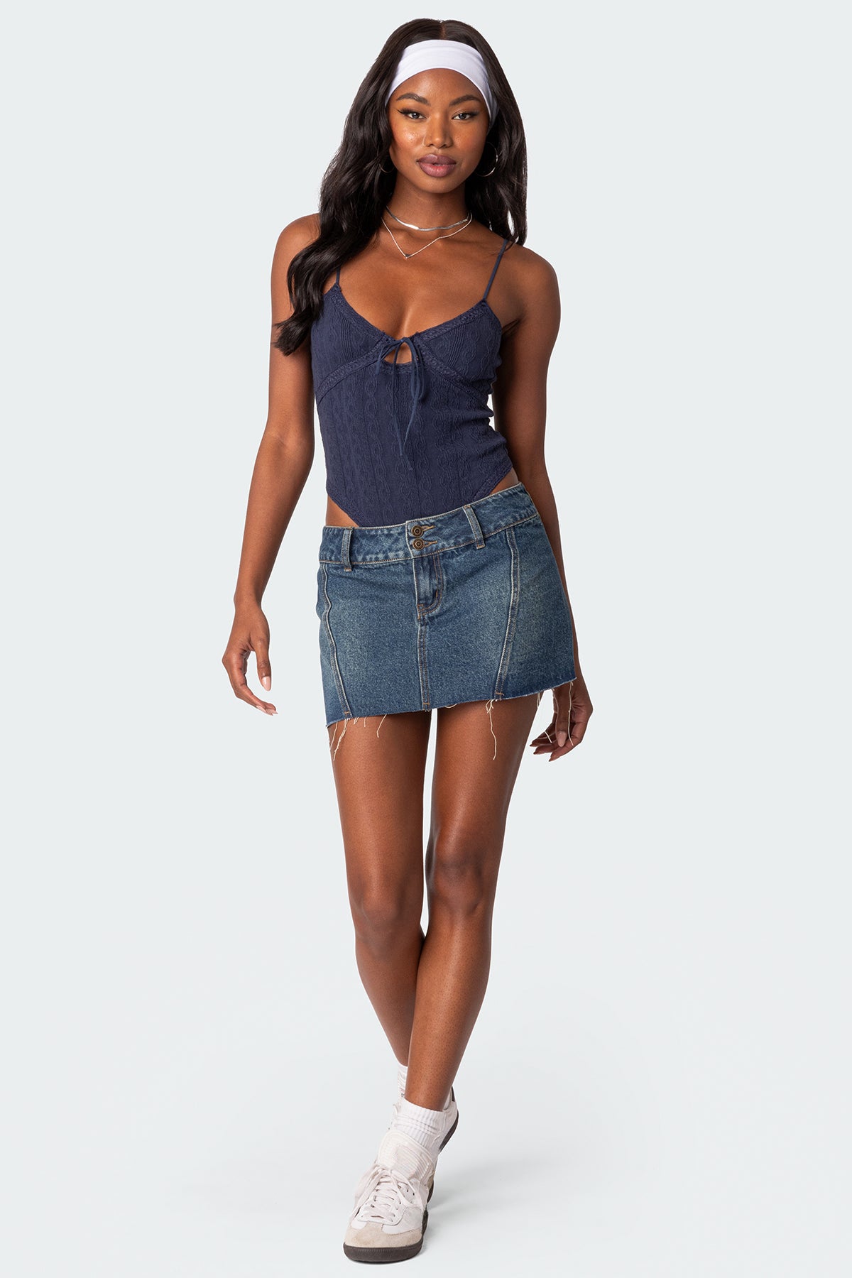 Lacey Knit Cut Out Bodysuit - Image 5