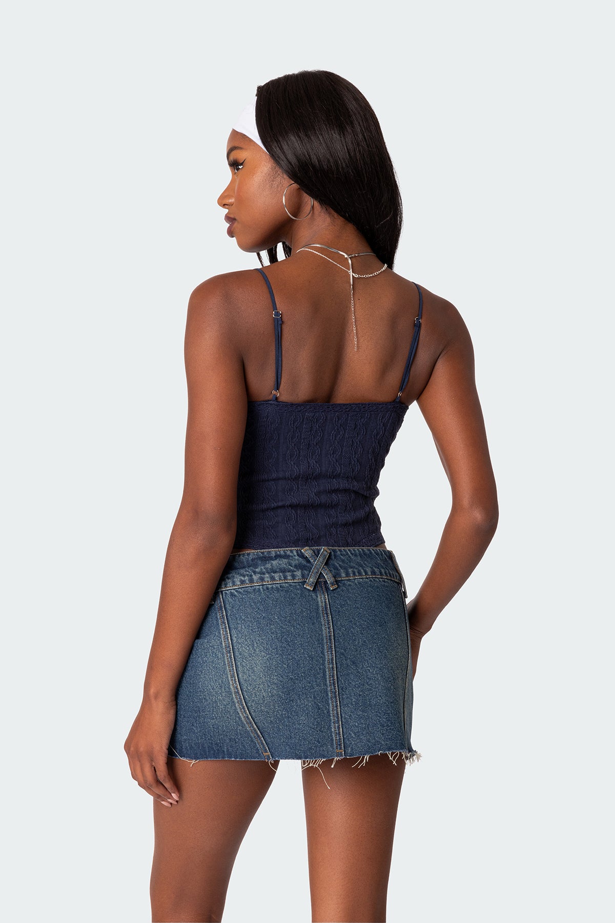 Lacey Knit Cut Out Bodysuit - Image 4