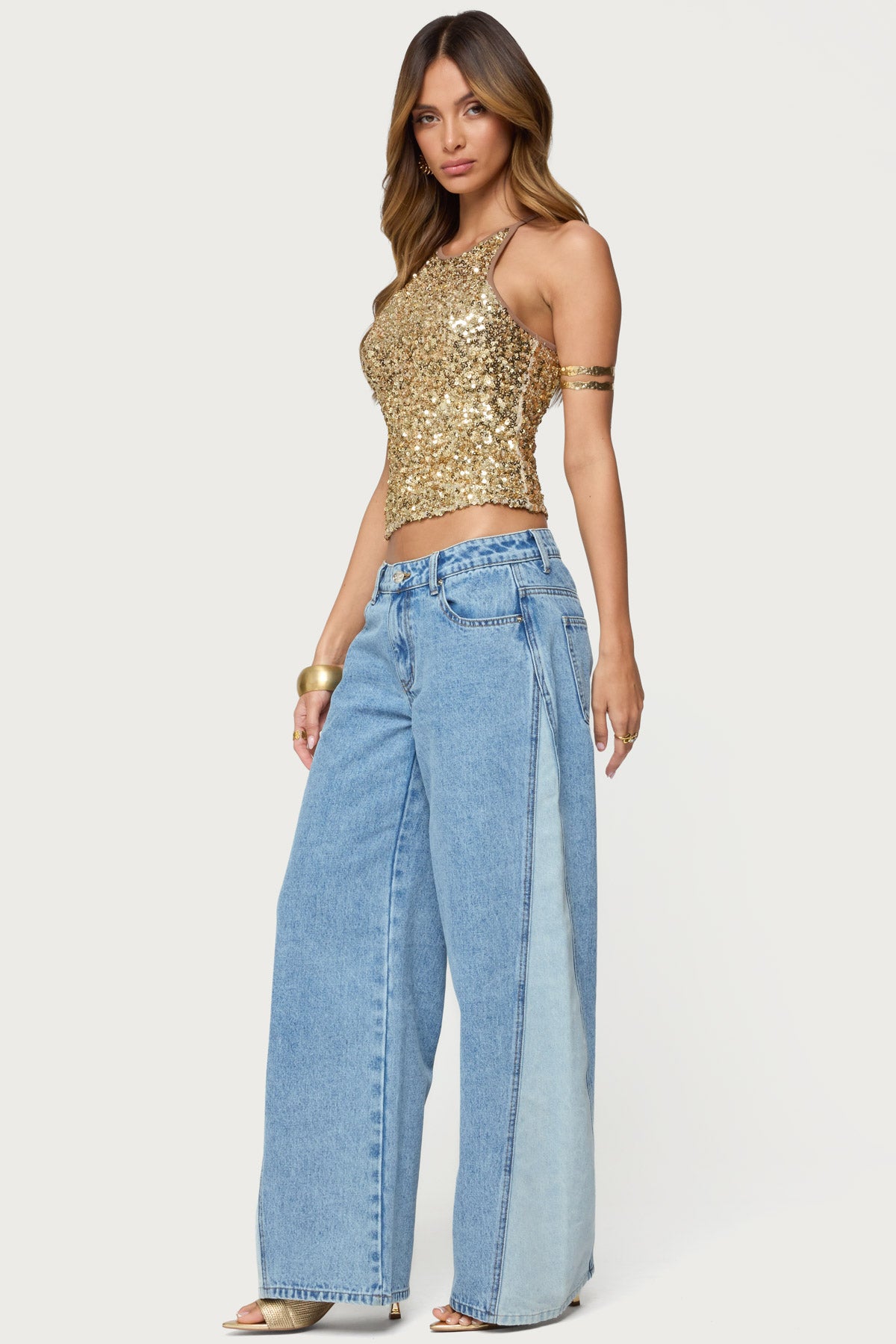 Pasha Sequin Tank Top - Image 4